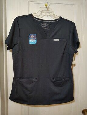 Women's Size Large Pro Fit Dark Navy Antimicrobial Moisture Wicking Top Doctor's